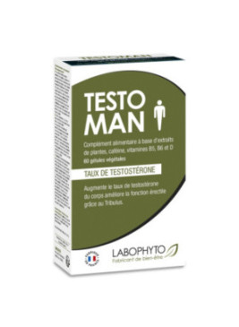 Testoman augmentation taux testostérone 60 gélules - LAB17